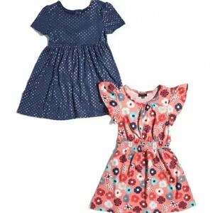 Little Girls 2pk Dresses (Color: Floral Multi)